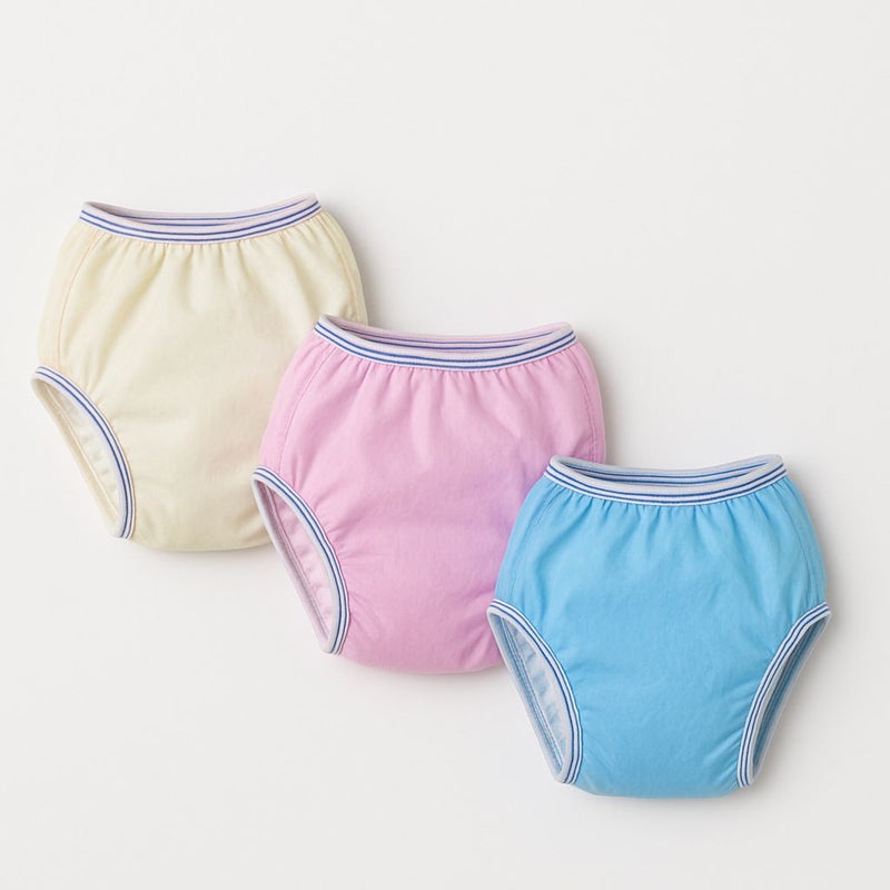 Pack Of 3 – New Born Baby Washable Diapers Pants / Plastic Towel Panty / Parachute Panty / Plastic Chadi – For Kids in Multicolor High Quality