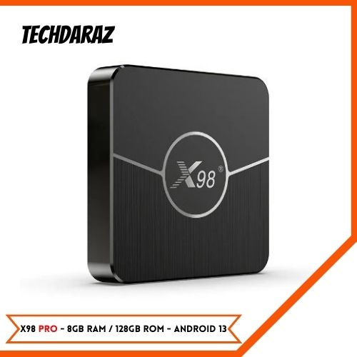 Android Box X98 Pro 8GB RAM 128GB ROM Android 13 4K Resolution