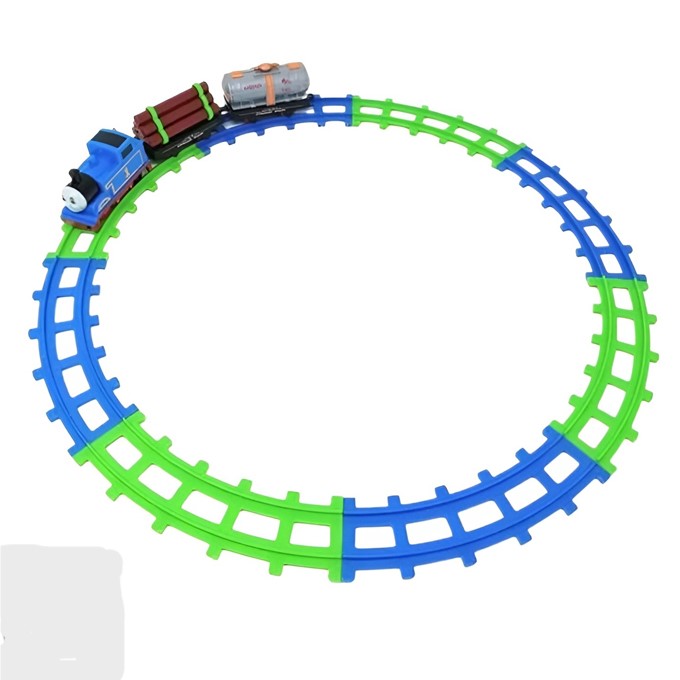 Car Adventure Thomas Cartoon Race Track Toy Set For Kids - Battery Operated Cute Cartoon Track - 11 Pcs Train Set Toy For Kids - Fun Activity set with loving Thomas theme Kids Favorite Character Perfect Gift For Boys and Girls