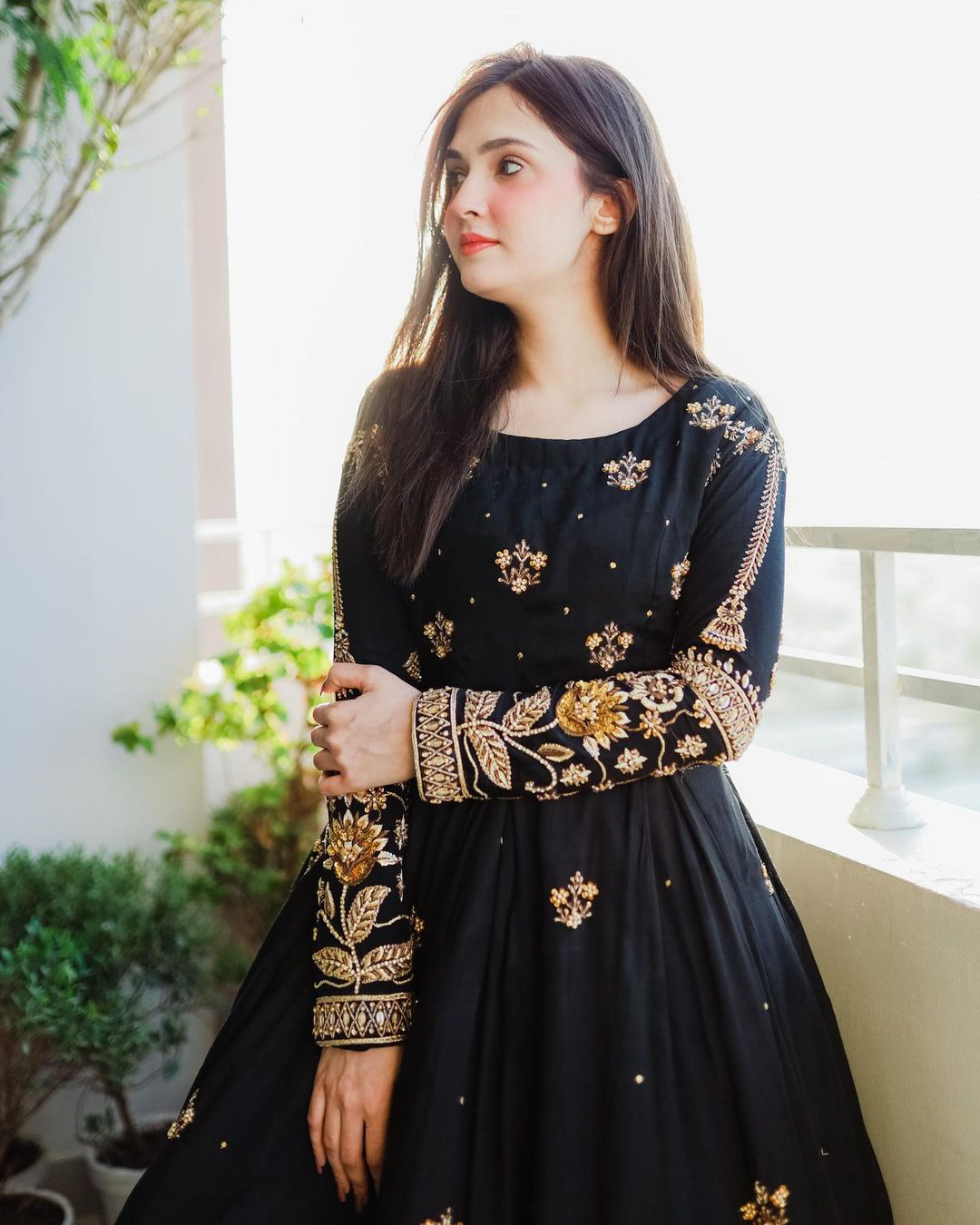 Elegant Heavy Embroidered Maxi Dress for Women 2-Piece - Fancy Wedding Dresses for Women