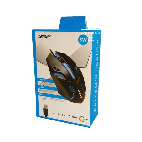 Wholesale 7 Light 3200 DPI Breathing Gamer Mouse RGB Gaming Mouse USB Wired LED