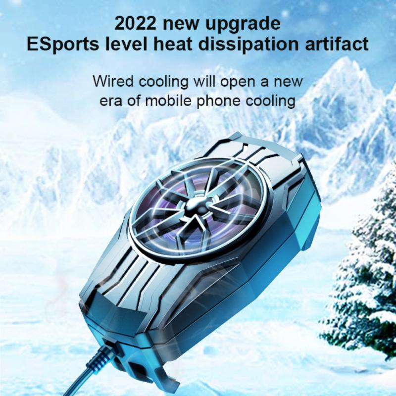 F5 | X13 Universal Mobile Cooling Fan Semiconductor USB Cooler Radiator System Gamepad Accessories | For Pubg Mobile Game Triggers