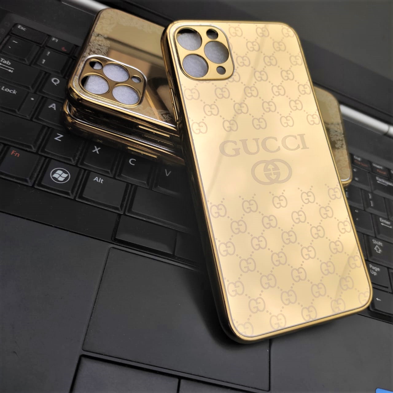 Iphone 11 Pro Max Golden Stylish Back case-Gucci-VERSACE-LV-PINORO HEMORO-  Design Silicone back Cover Fixer For iphone 11 Pro Max