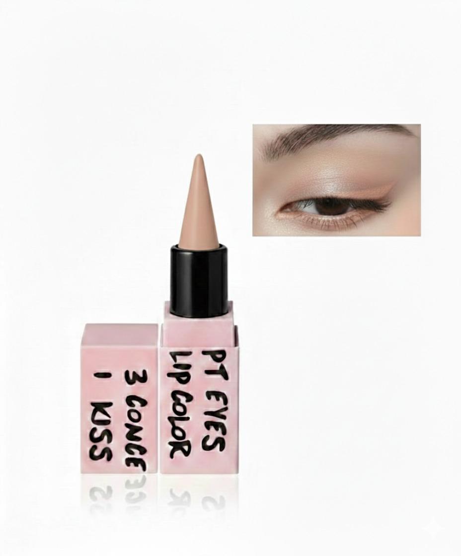 Hudamoji 3 in 1 Waterproof Eyes Kajal Pencil | Long Lasting Eyeliner for Waterline kajal stick | Black White Nude