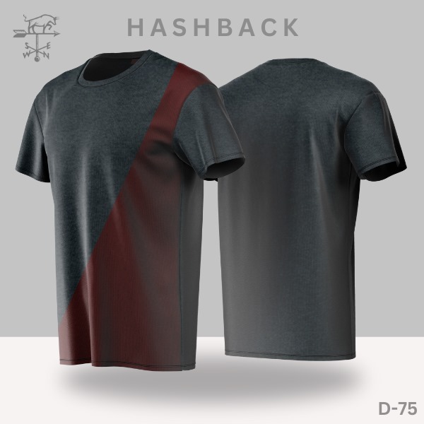 HashBack Printed Crew Neck T Shirt For Men - Round Neck III