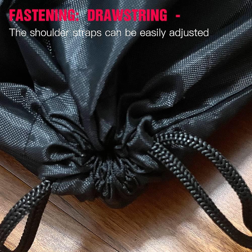 Portable Men Women Sports Gym Bag Drawstring Bag Waterproof Foldable Backpack Shoes Clothes Yoga Running Fitness Travel Bag