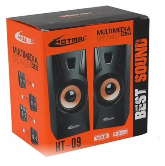 HT-09A Multimedia USB Speaker Full Bass Wired Computer Speaker For PC Laptop Mobile