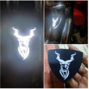 MARKHOR led front monogram led light for all bikes with nut bolts ...