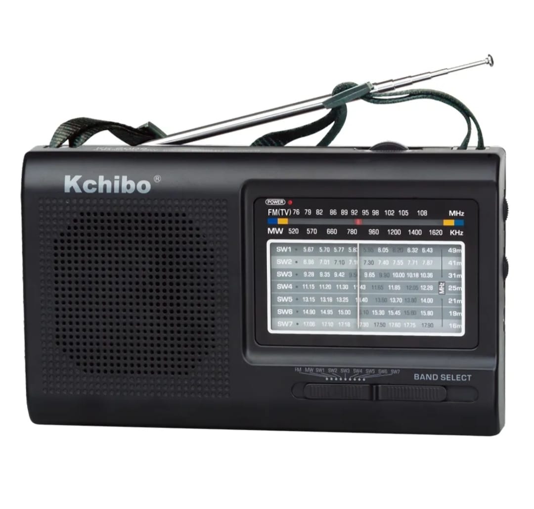 KCHIBO 2005 Portable 9 Band World Receiver Radio FM (TV1)/MW/SW1-7
