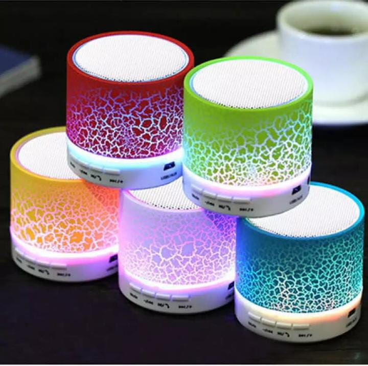 Mini Portable Bluetooth & Rechargeable Speaker with Light + SD Card ...
