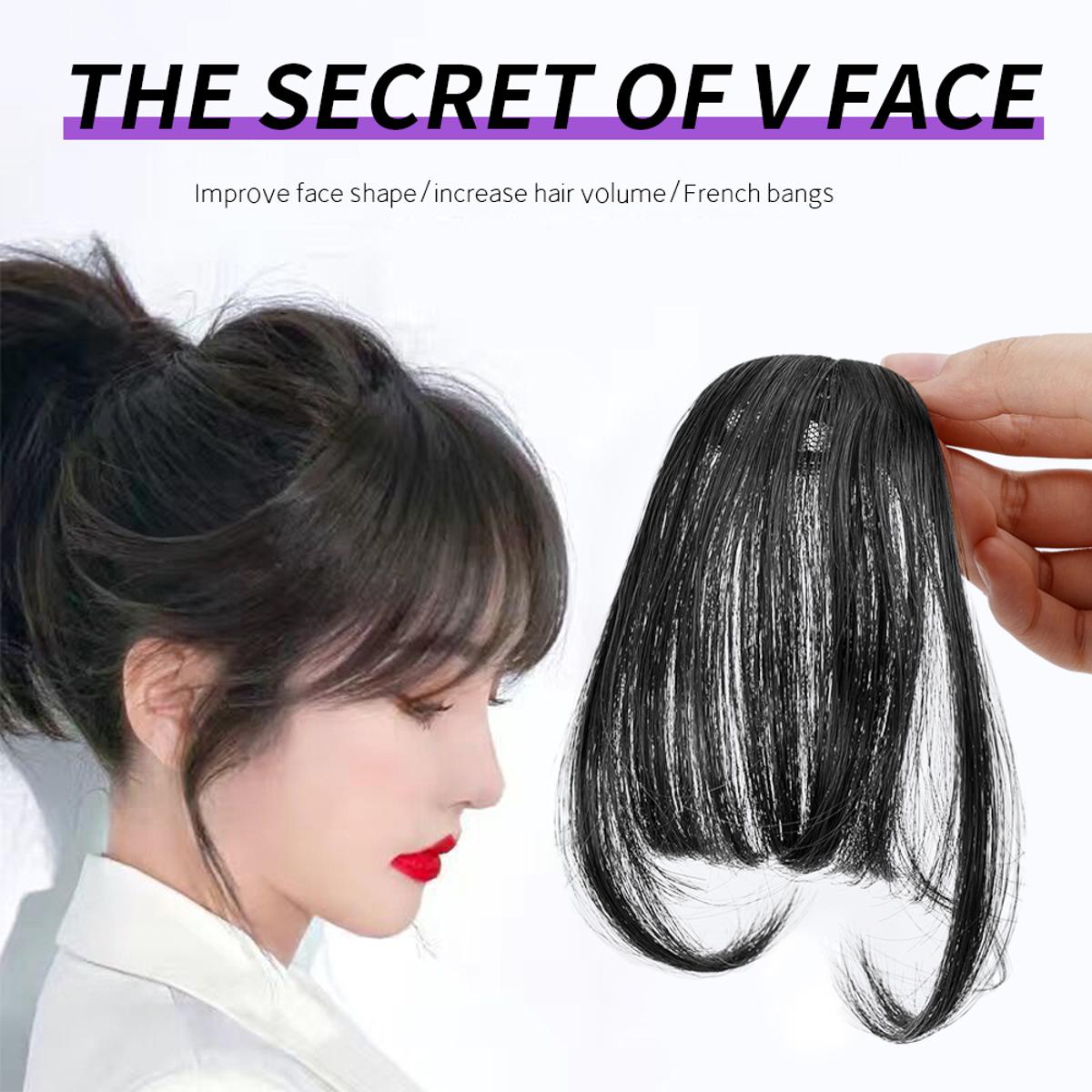 Air Bangs Wig Female Net Red Natural Fake Bangs Invisible No Trace Forehead Wig Piece Ultra