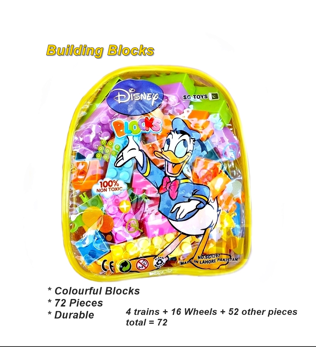 Blocks Pack 72 Educational Toy for Kids