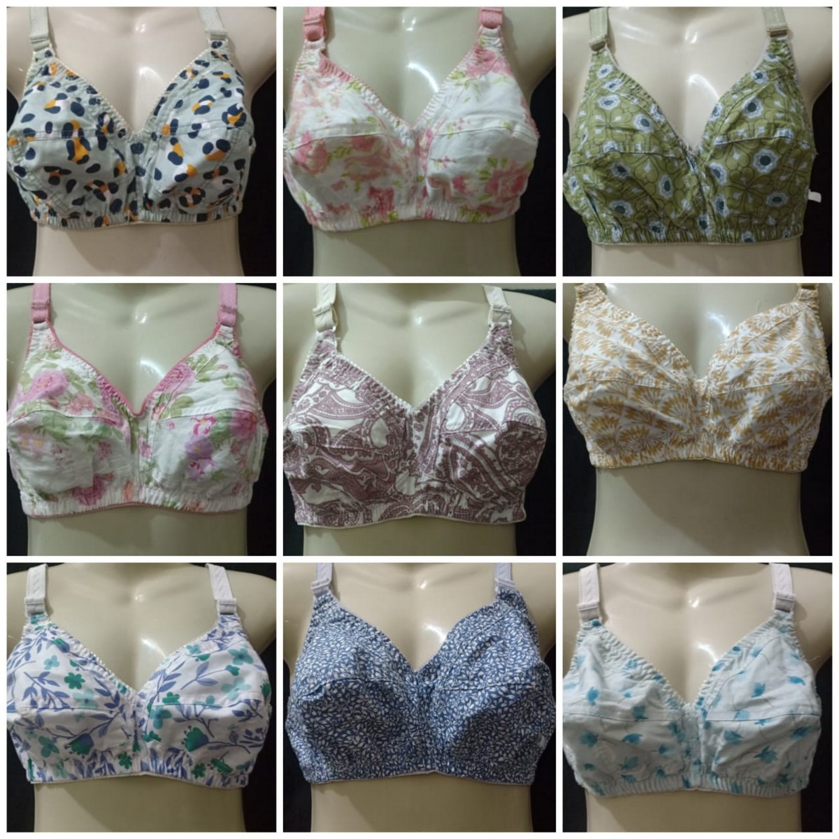 new arrival floral bra in multi design / All seasons Irani soft Cotton Bra  For Women / bra / cotton bra/ fancy bra / summer bra / bra for girls /  stylish