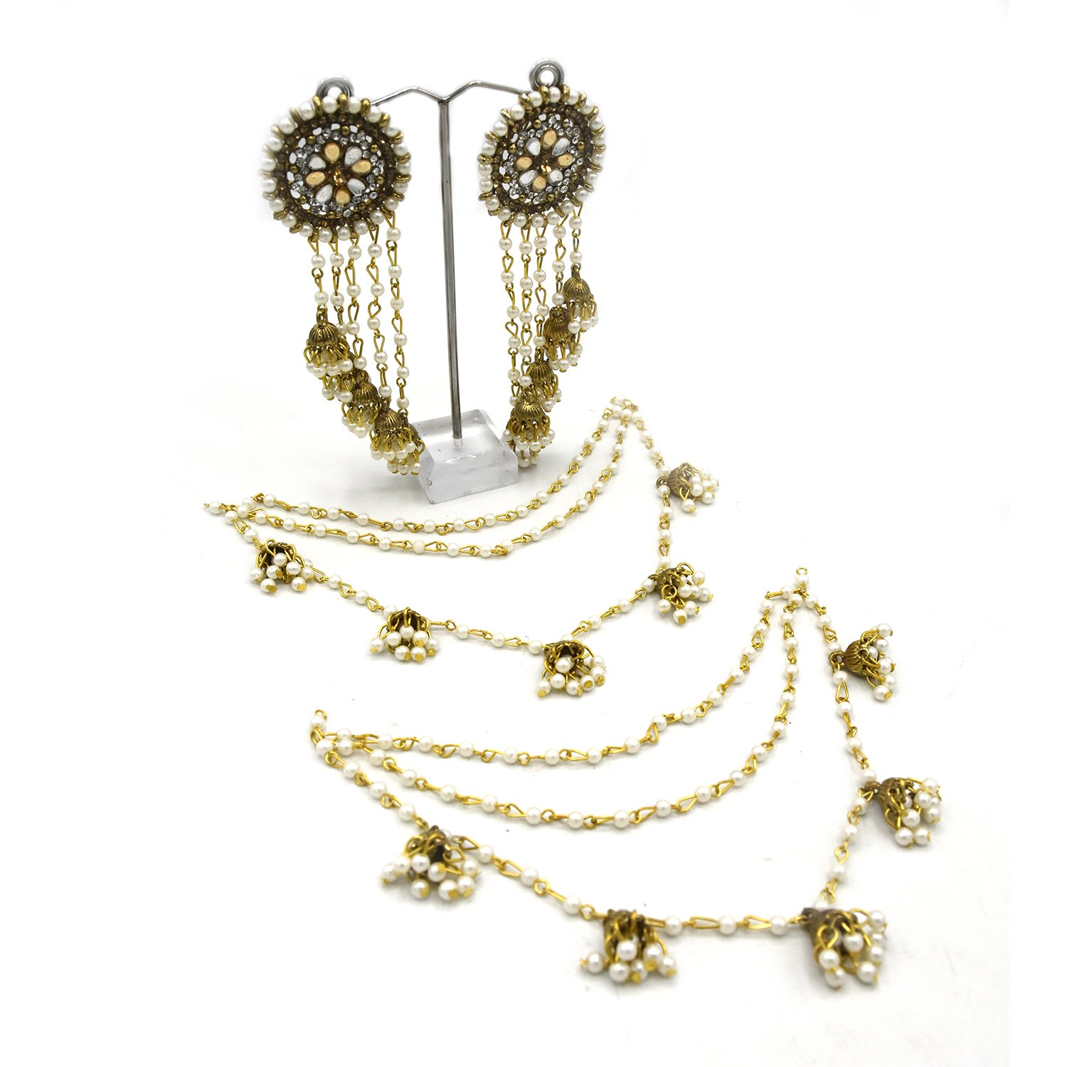 Saharay jhumka set South Indian jewelry 
