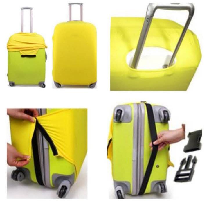 Suitcase Cover, Travel Suitcase Covers, Washable Anti-Scratch Suitcase Covers Protectors, Luggage Covers for Suitcases Elastic | High Quality Travel Suit Case Co     bver