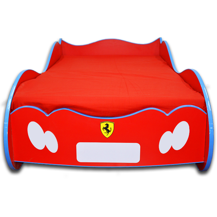 Furnishoo Kids Racing Car Bed - Kids Bed - Red Car Bed