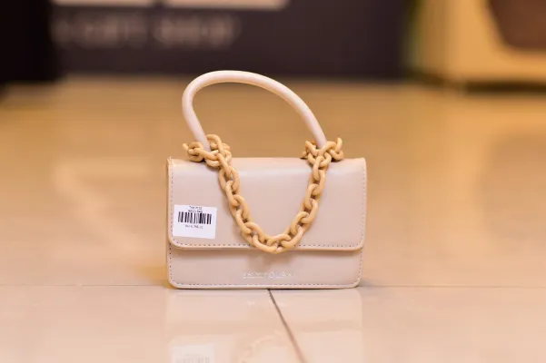 Gold leather purse sale