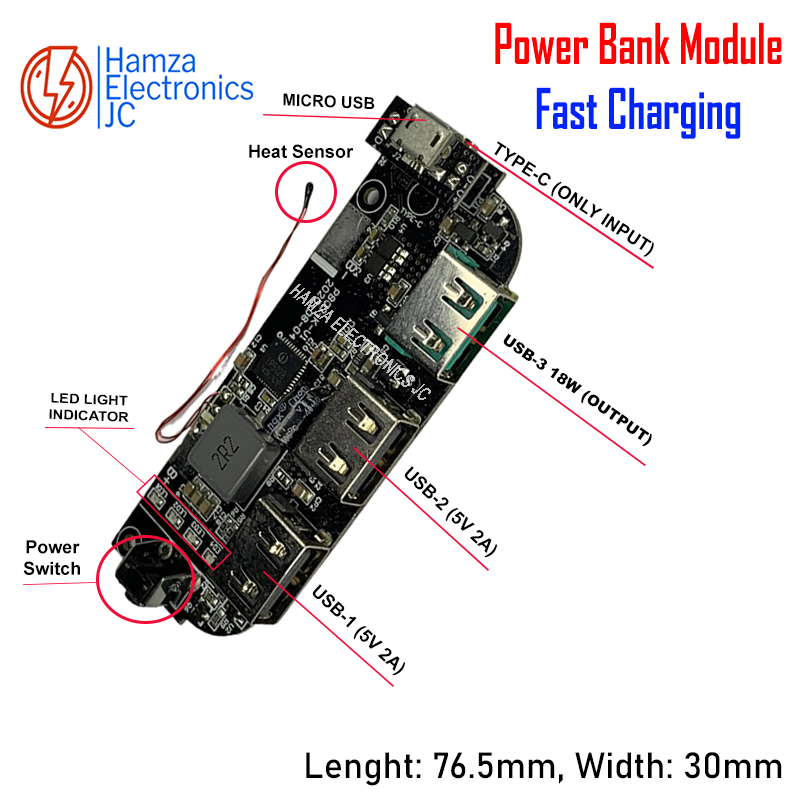 Romoss Original Power Bank Circuit Dual USB Power Bank Module 18650