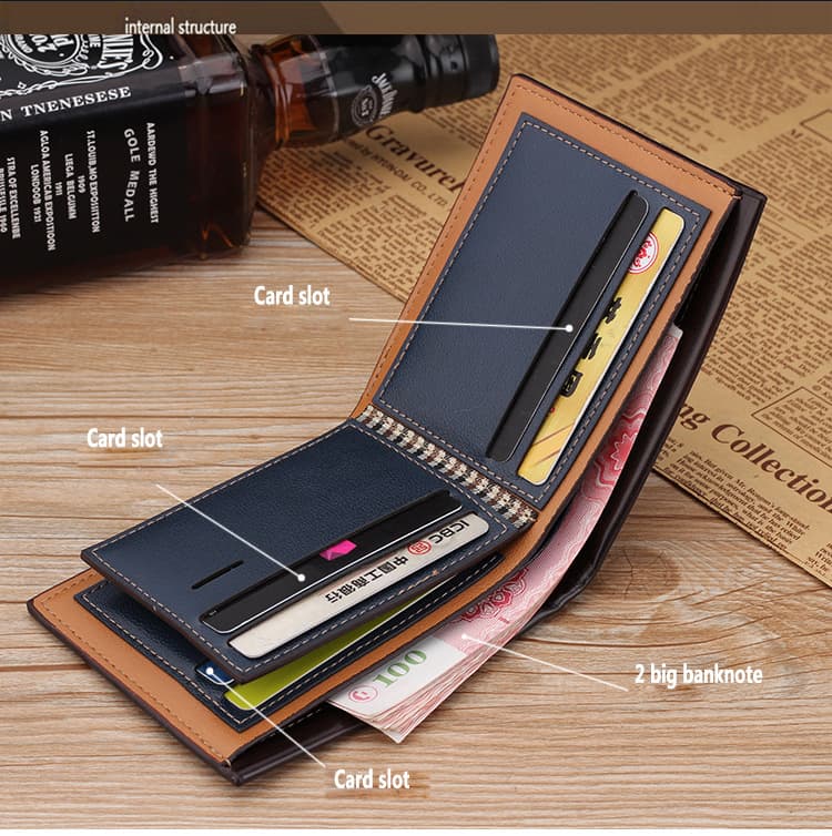 Synthetic Leather Small Stylish Purse Wallet for Men