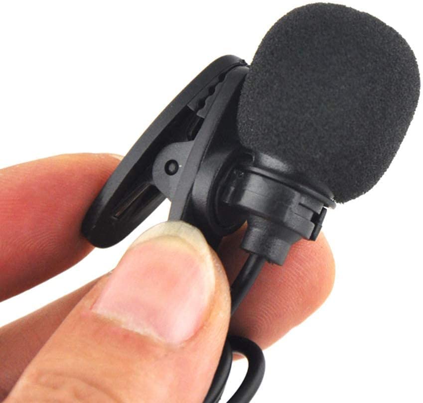 Lavaliere Universal Microphone with Clip Professional Small Wired Microphone Used for Interview (For Computers Only)