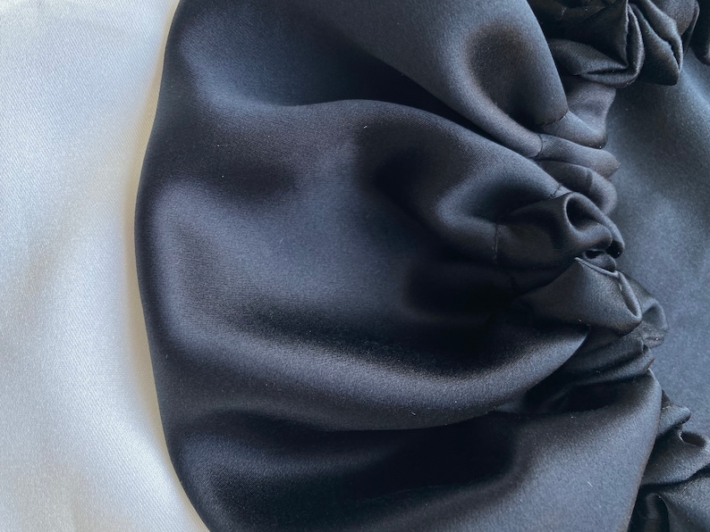 Luxury Silk Satin Sleep Cap with Free Scrunchie, Adjustable Wide Band, Frizz-Free Hair Protection