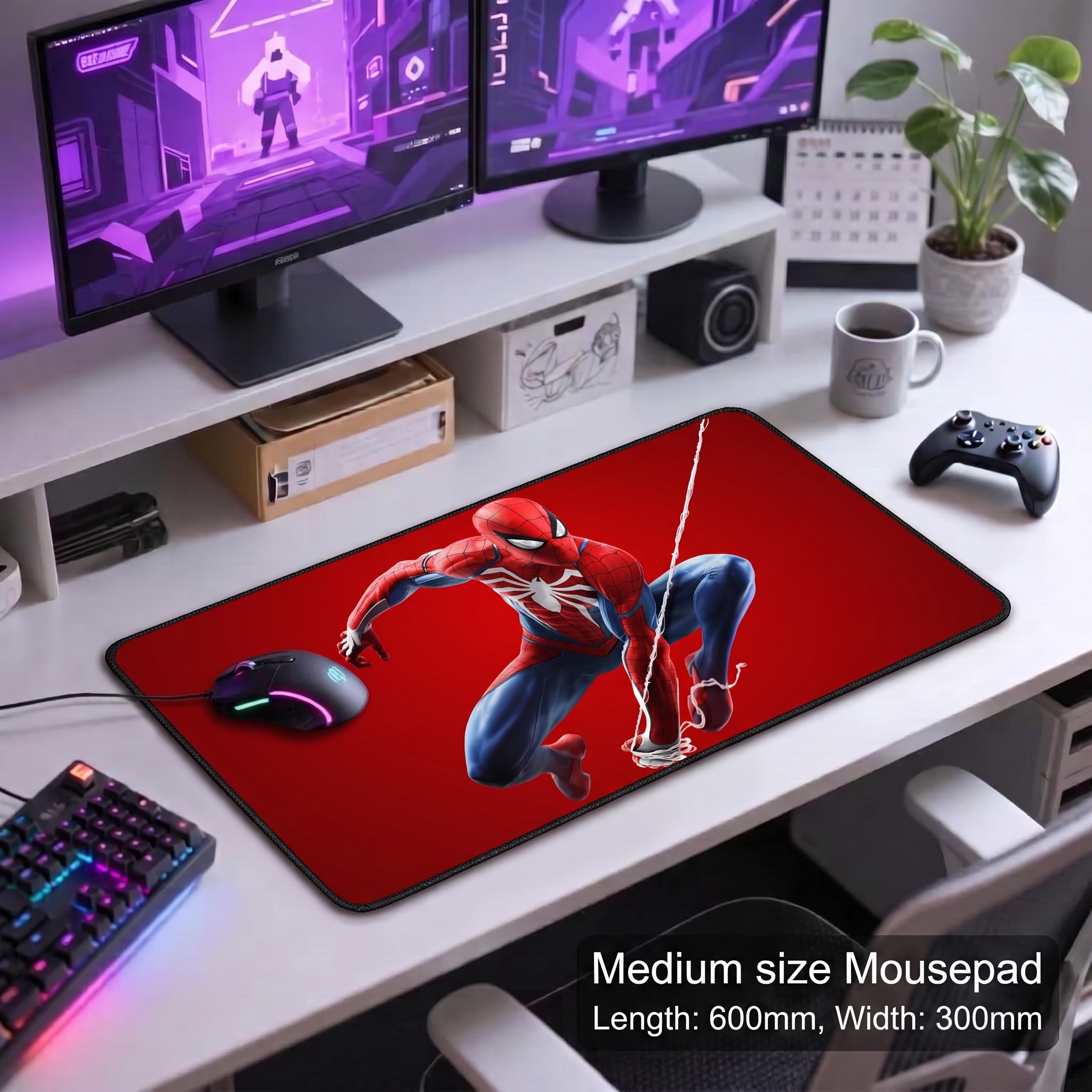 SIXZO Gaming Mouse Pad 600*300mm with 3mm thickness for Gaming and office Desk Mat Pad Mousepad