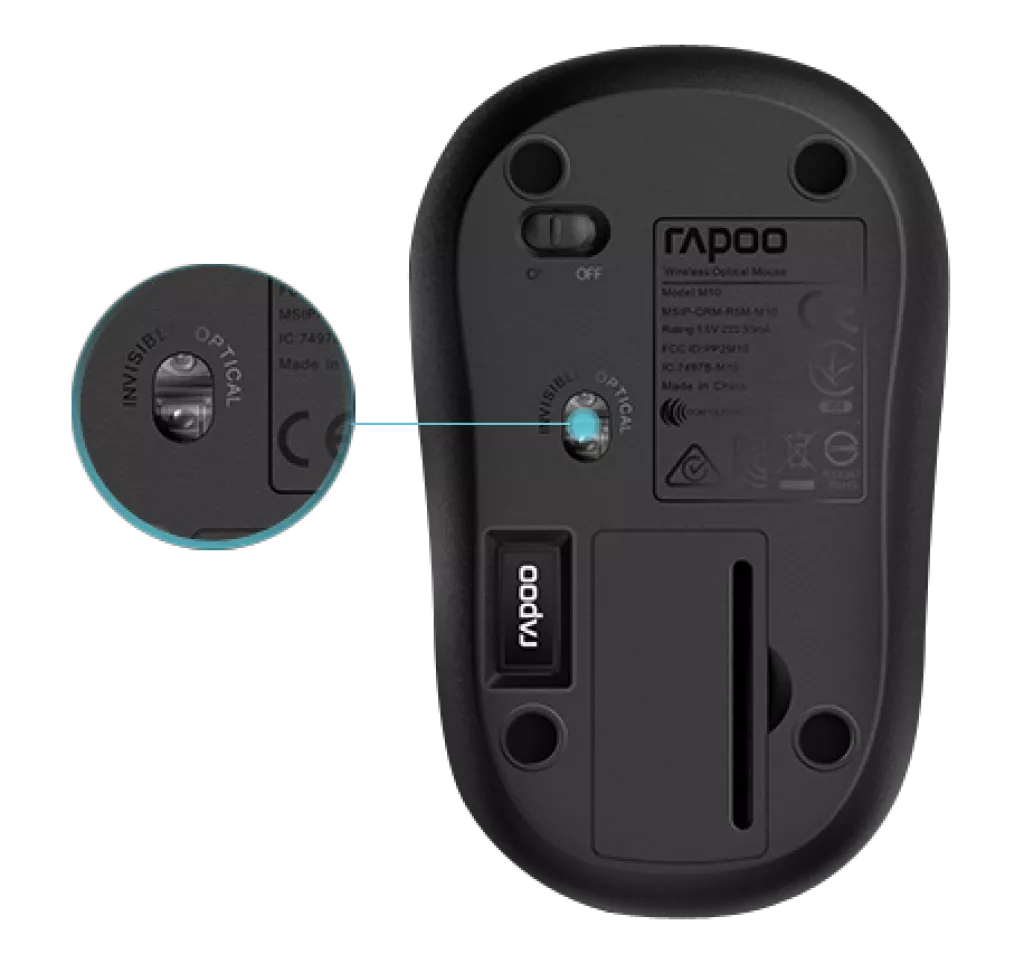 RAPOO M10 PLUS Wireless Optical Mouse White Compact Design with High Resolution 1000 DPI Sensor 11 6649e728057d7f2f515f12b66234d66b