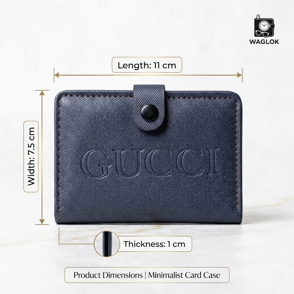 Slim Wallet For Boys - 5 Card Slots, 1 Cash Pocket & 1 Window card pocket