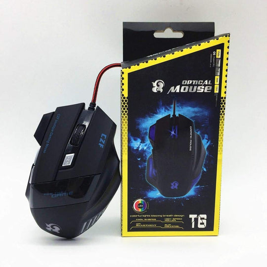 A70 Dragon Advance Gaming Optical Rgb Mouse with Coloured Lighting Effect USB Wired LED Backlit Illuminated 6 Buttons