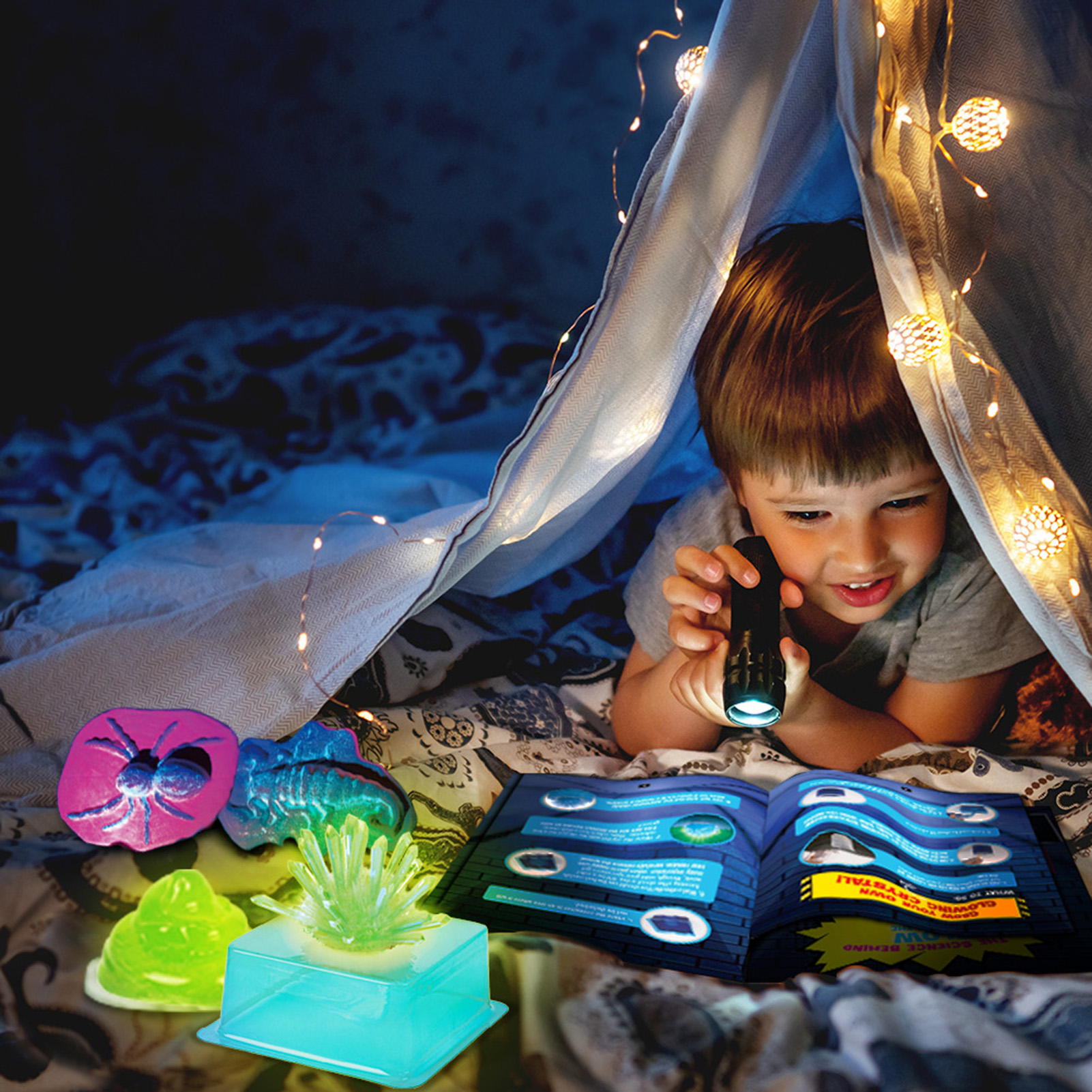 Glow In The Dark Plastic Luminous Crystal Experiment