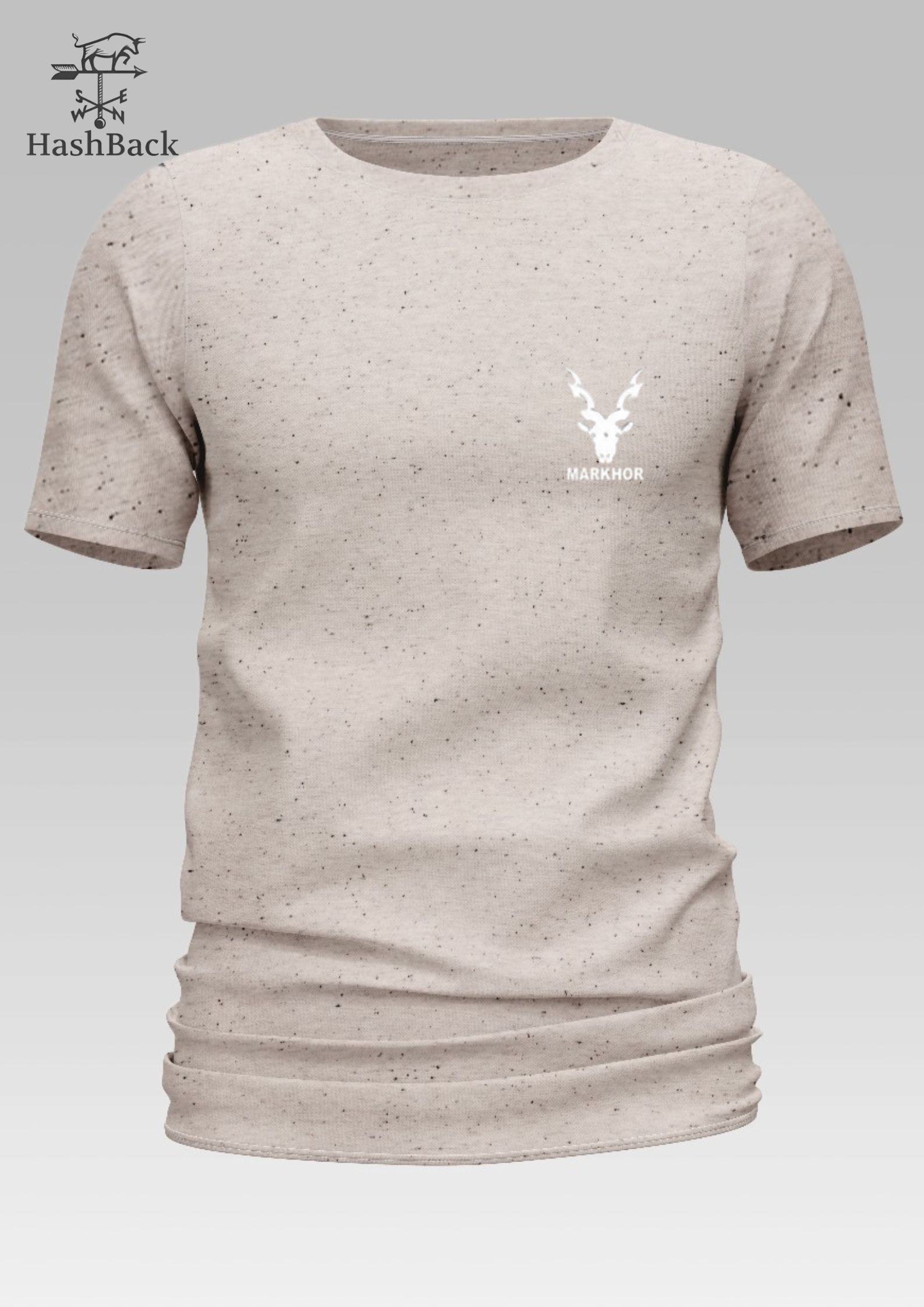 HashBack basic Oversized premium Tshirt For Men Markhor Printed