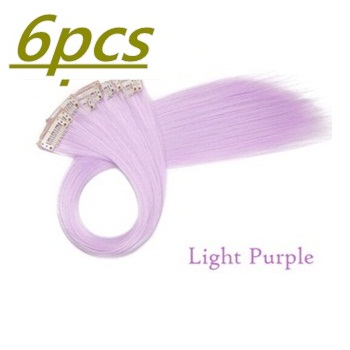6Pcs Purple Shade Hair Mini Clips Extension
