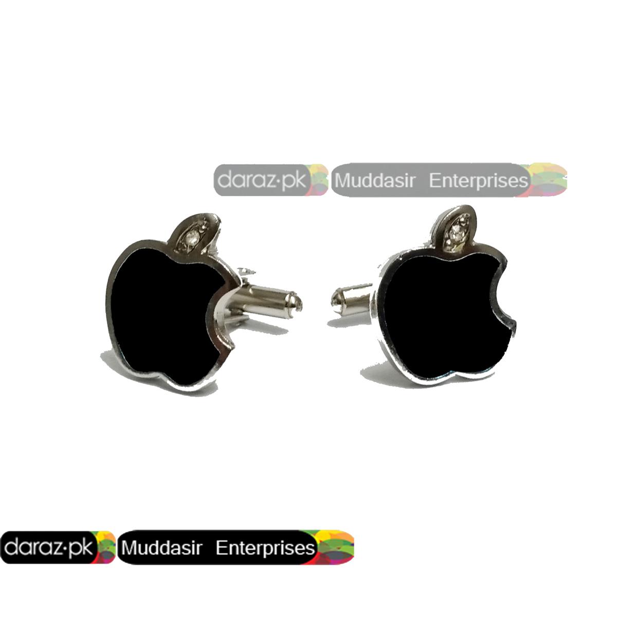 Quality Product Fruit Shape Metal Cufflink Stud- Metal Black, Golden and Blue Imported Quality