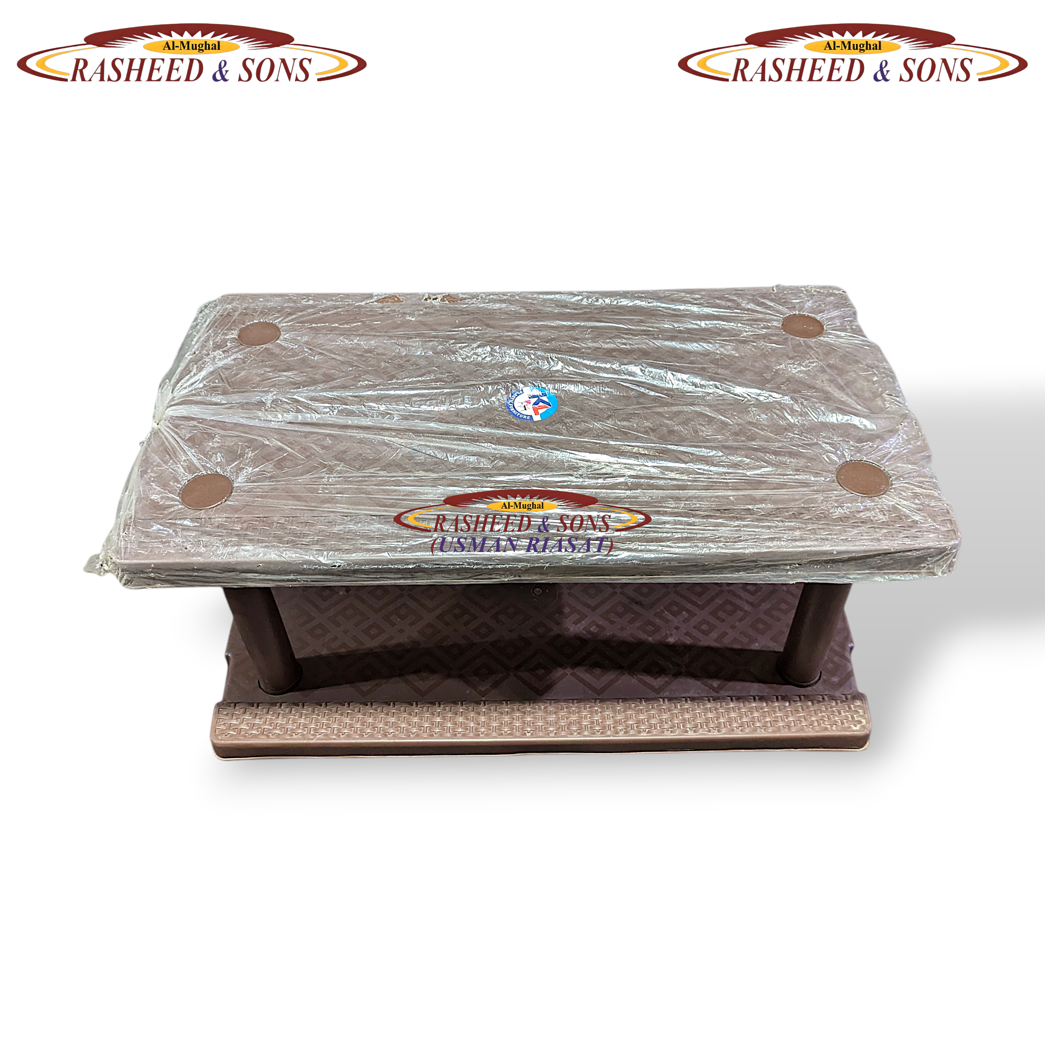 Plastic Folding Table – Heavy Duty Portable Multipurpose Table –Brown Dark Chocolate Foldable Modern Folding Table |Cofee Table | Computer Table | For Kitchen, Living Room and Bed Room  | Folding Table Dining Table and Study Table plastic Top metal Frame