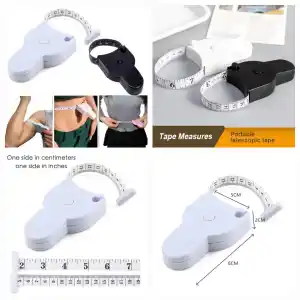 Body Measuring Tape Retractable inch tape for measurement for body with  Lock Pin Push Button 150cm