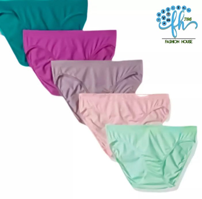 Pack of 05 Soft Cotton Underwear Panties for Girls & Women Multi color Cotton Panties For Women