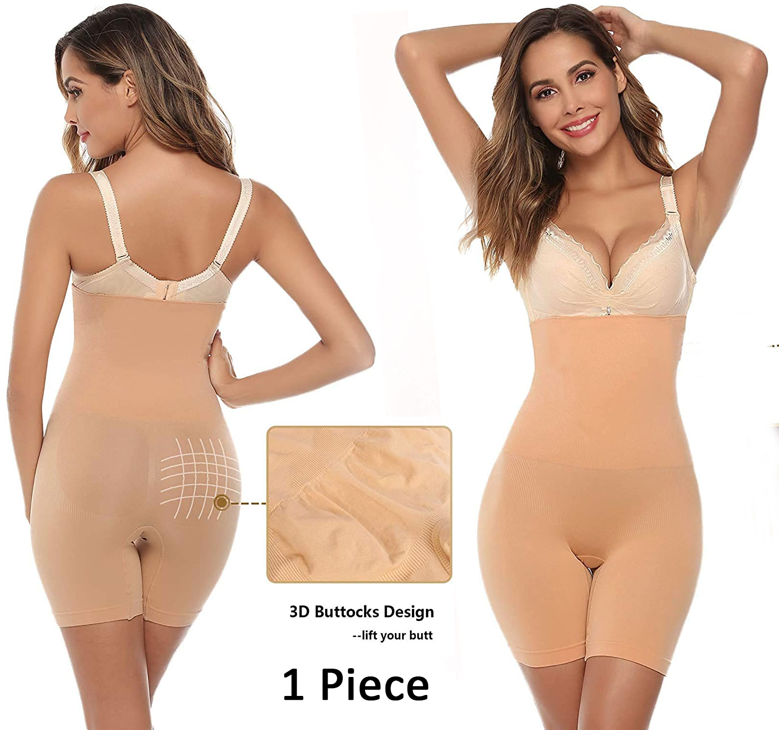 Seamless High Waist Slimming Lower Body Shaper - Free Size for 32