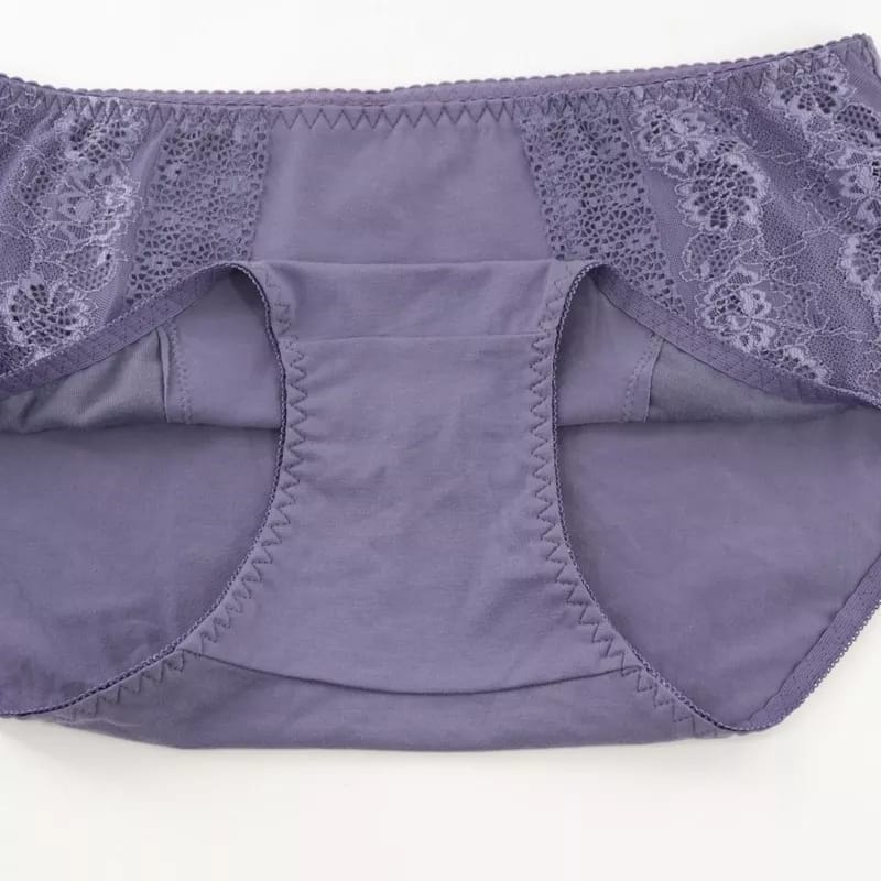 Pack of 2 Lace Net Transparent Panties for Women - Soft Cotton, Adjustable Fit, Daily Wear