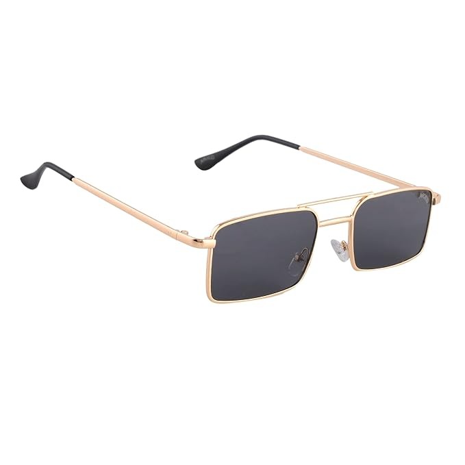 Karan Aujla Style Men’s Retro Metal Frame Sunglasses | Heavy Metal Hinges | 100% UV Protection | Fashion Sunglasses for Men