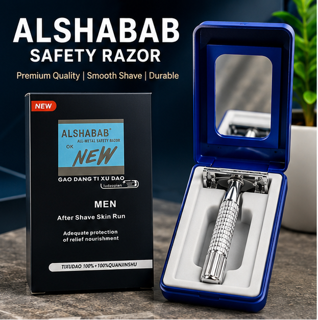 Metal Safety Razor For Men And Women | Desi Ustra | Double Sided Hygiene Flowless Razer | Dual Sided Body Care Shaving Blades | Personal Shaver | Under Arm - Unwanted Hair Remover Shaving