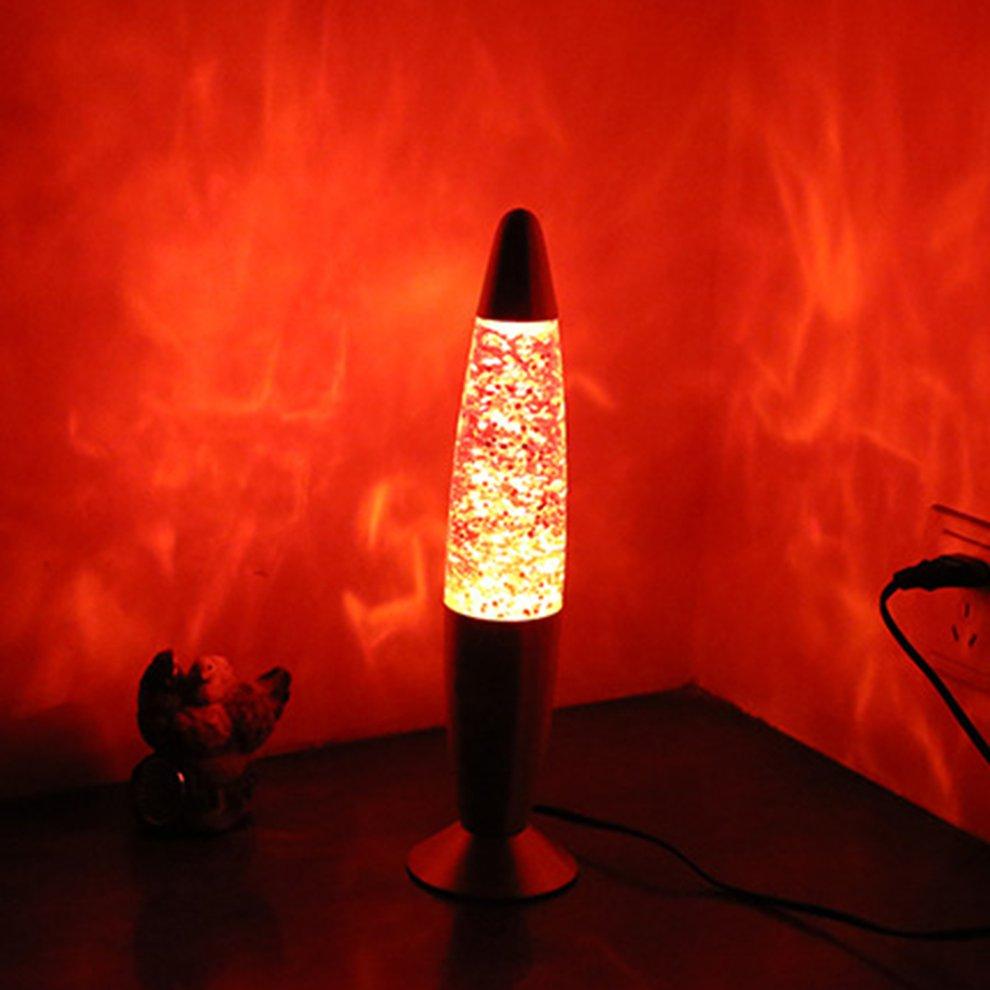 Aluminum Base Lava Lamp Liquid Paste Light Innovative Decoration Light Bedroom Night Light Red Size 12