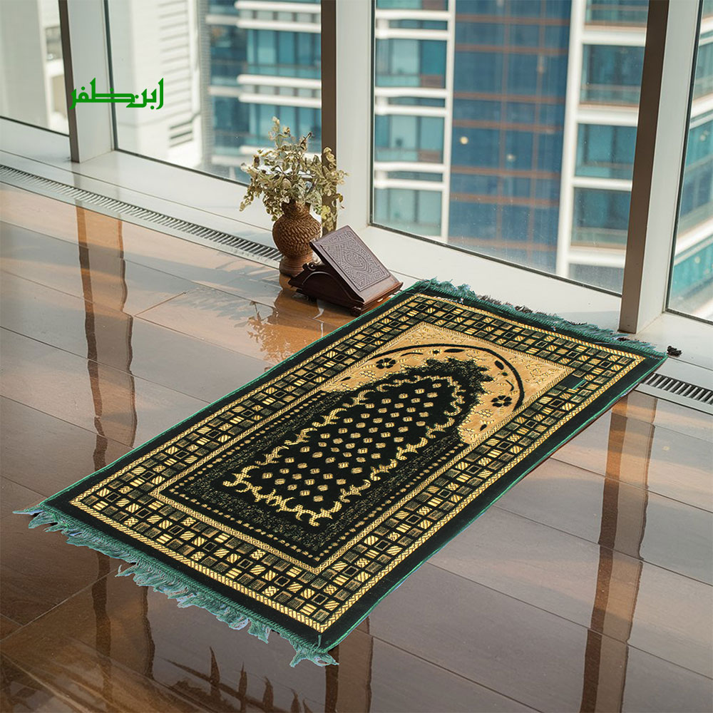 Traditional Turkish Style Prayer Rug  Jai Namaz  Janamaz Prayer Mat For Teens and Adults
