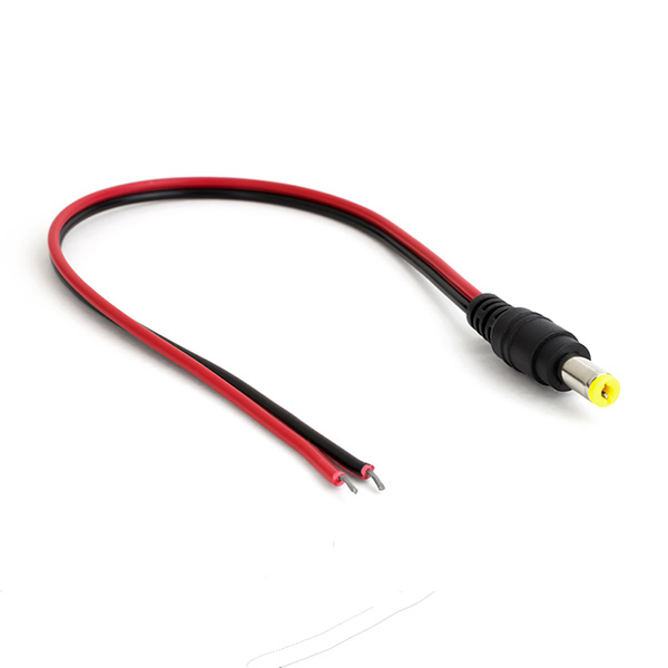 MALE DC JACK CONNECTOR WITH 20 CM WIRE DC Jack With Wire Male