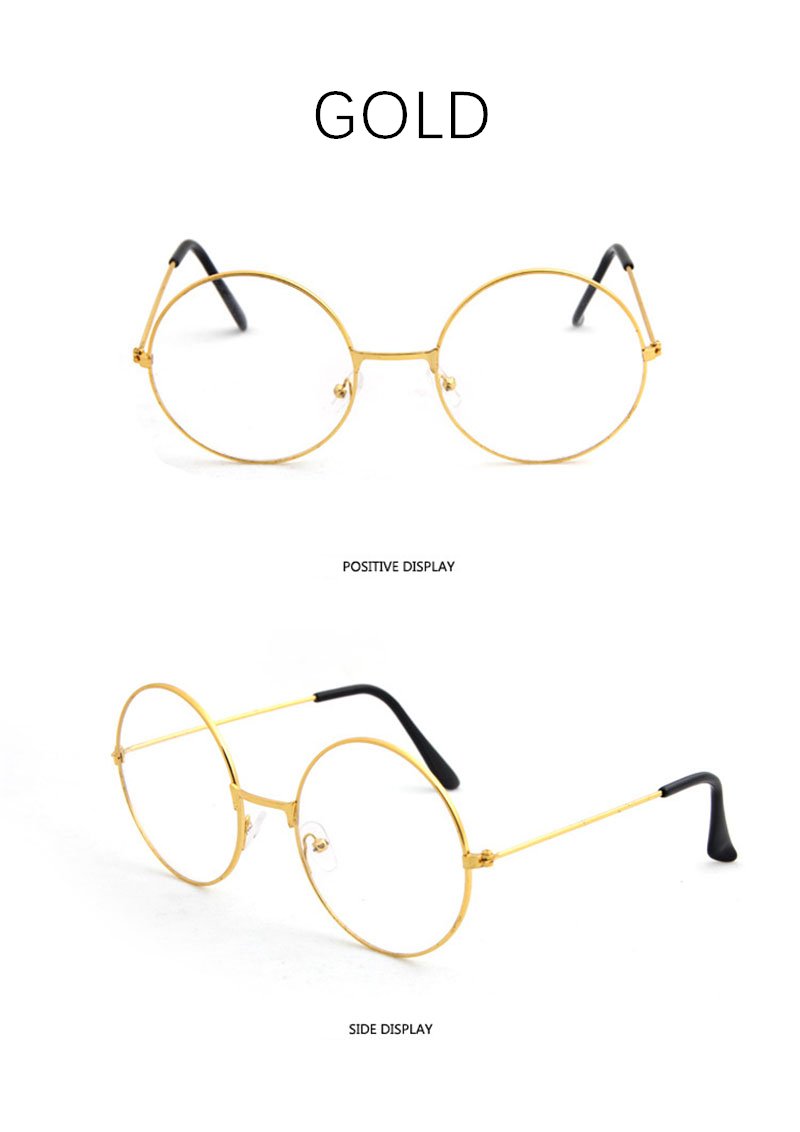 Gold frame 2025 circle glasses