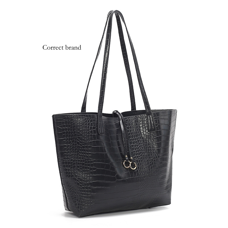Designer Shengmi Women's Stone Pattern Large Capacity Versatile Tote Bag For School And Commuting, Trade Dog Tooth Pattern_voghion.com