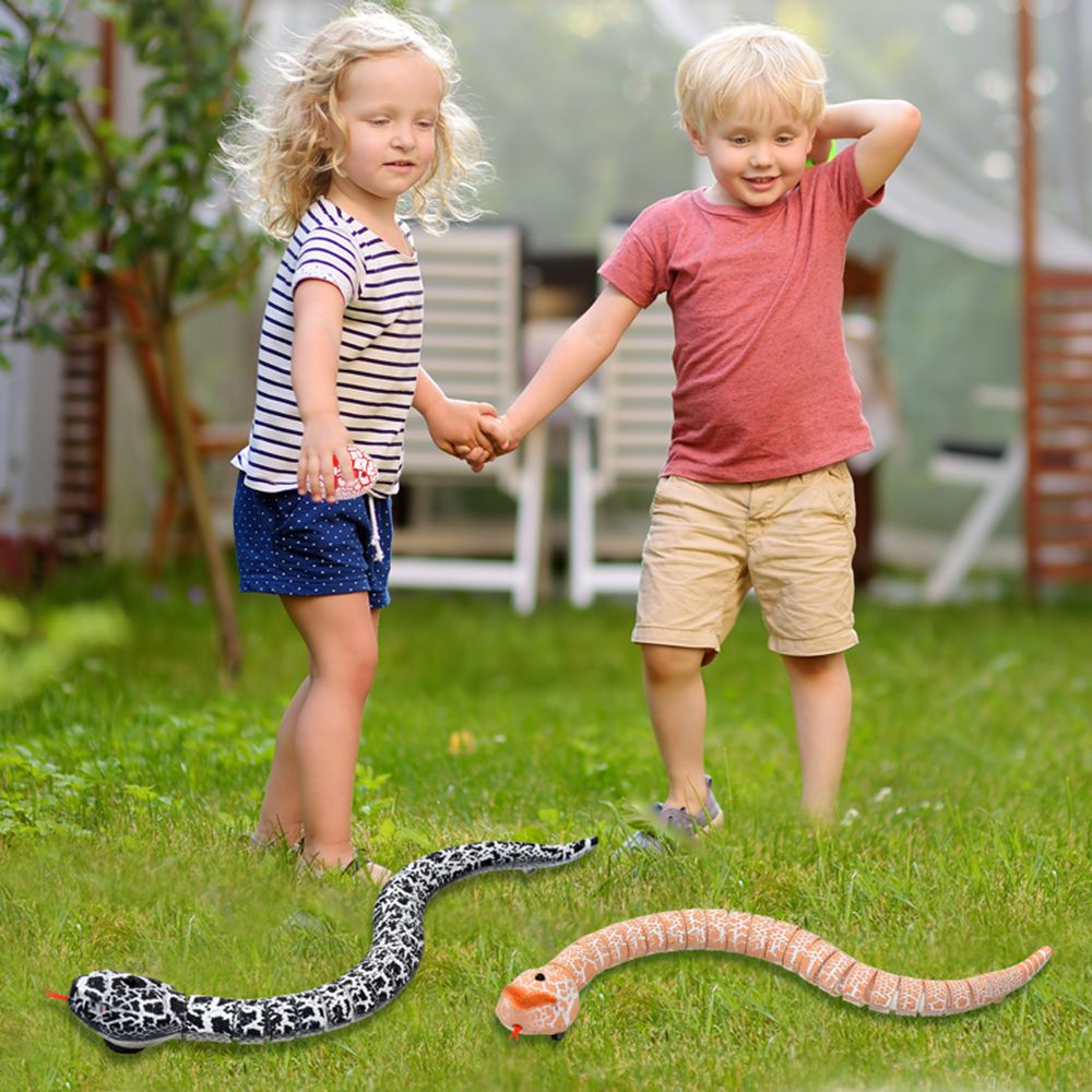 Remote Control Snake Infrared RC Animal Toys Rattlesnake With USB Cable Funny Trick Terrify Toys For Kids