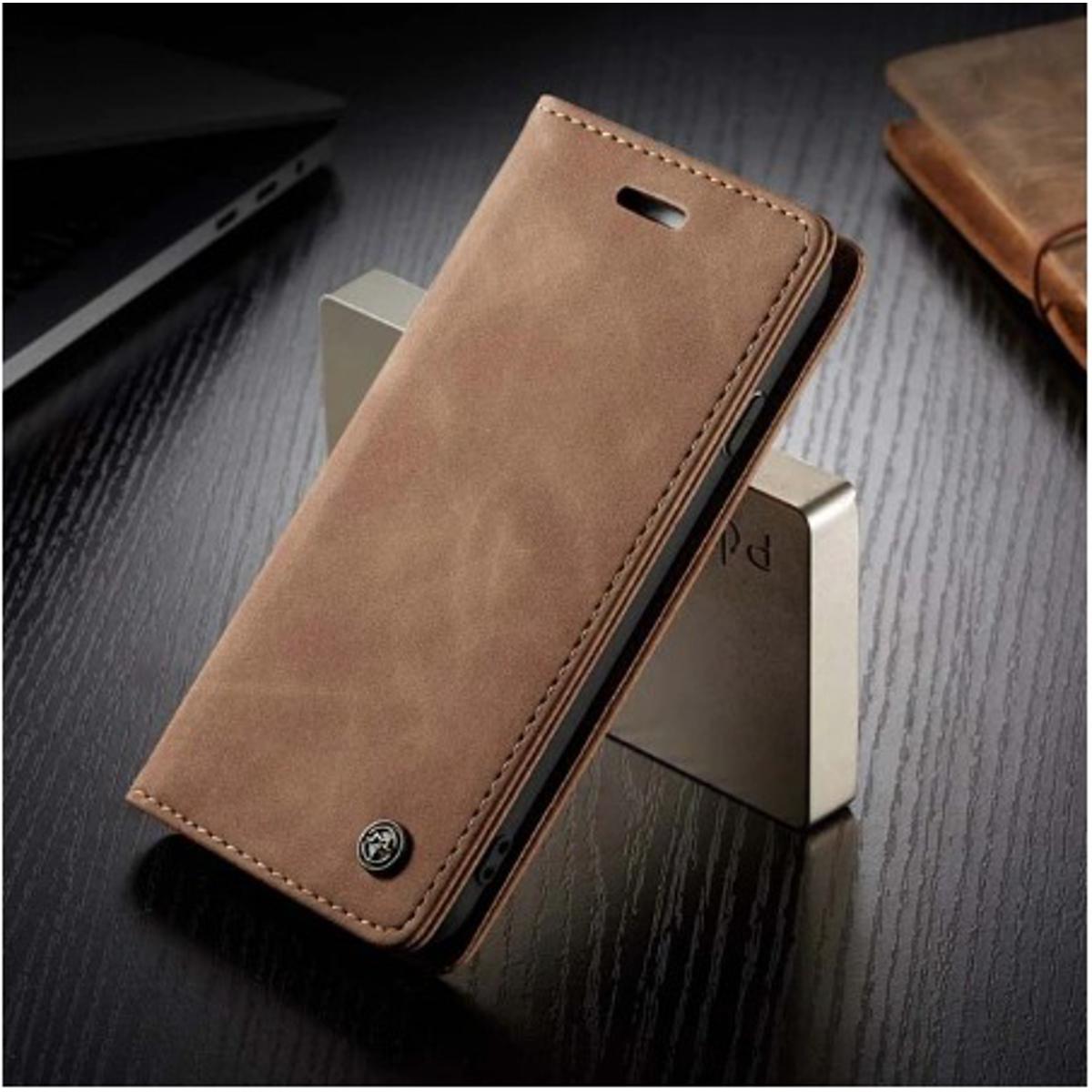 CaseMe Retro Leather Wallet Case for Samsung A03s, Flip Style, Magnetic Closure, Card Slots, Durable PU Leather