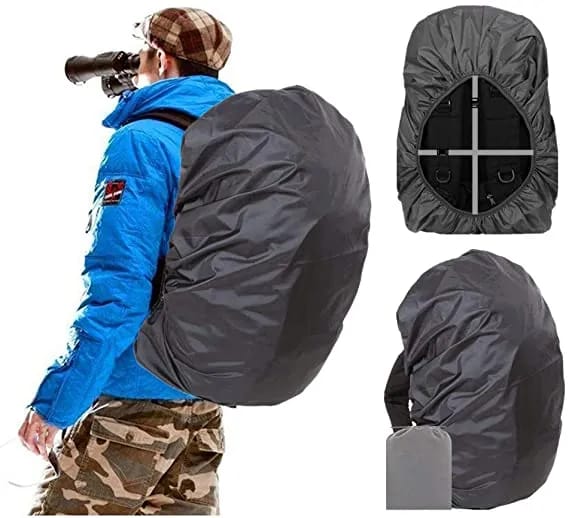 Lightweight Waterproof Backpack Cover Rain Dust Protector for Travel Hiking Trekking School Bag