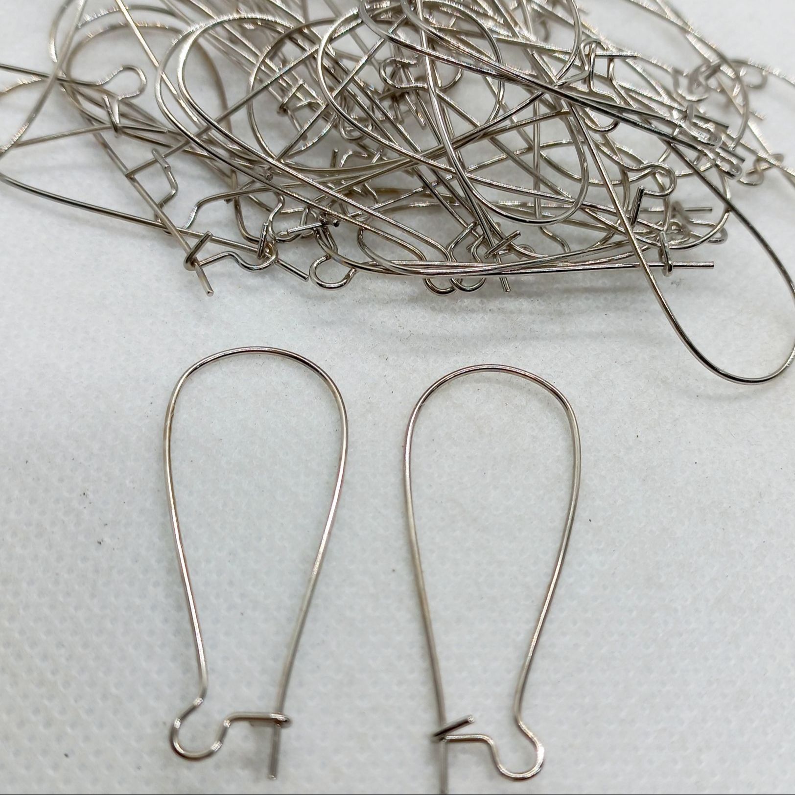 4pcs, Earring Hoop, Oval Shape Ear Wires, DIY Art & Craft.