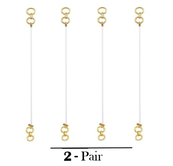 ear chains, Golden Transparent, Stretchable Ear Chain for Heavy Earrings – Ear Support for Women & Girls